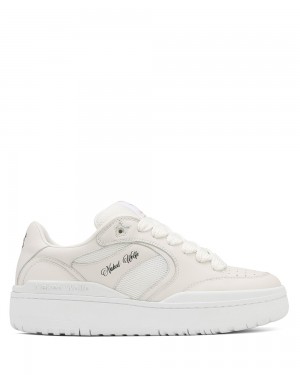 Basket Naked Wolfe Ambition Cow Leather & Mesh White | 0364895-JA