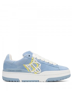 Basket Naked Wolfe Archive Kid Suede Blue | 1945283-HZ