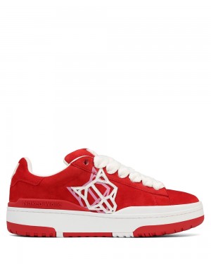 Basket Naked Wolfe Archive Kid Suede Red | 8130465-VN