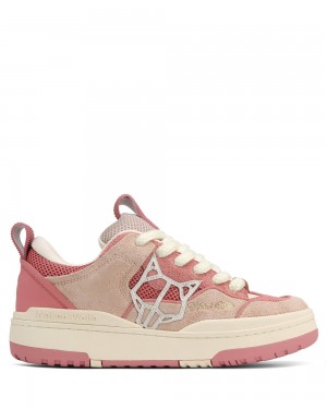 Basket Naked Wolfe Area Genysis Leather/Mesh/Suede Peach | 3950286-WY