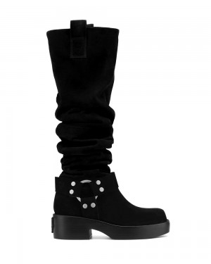 Botte Naked Wolfe Crook Black Suede | 2056794-WQ