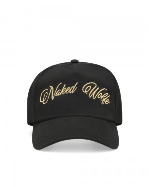 Casquettes Naked Wolfe Signature Unconstructed Cap Black/Gold | 9312765-JU