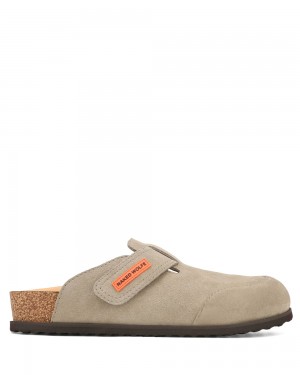 Claquette Naked Wolfe Melt Taupe Suede | 2701983-TF