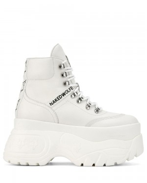 Icons Naked Wolfe Spike White Leather | 6809251-LD