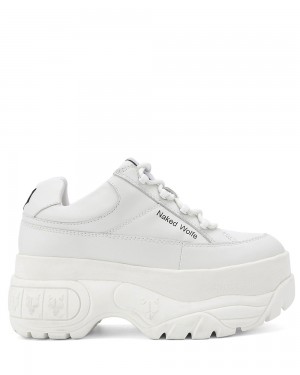 Icons Naked Wolfe Sporty White Leather | 4361952-IY