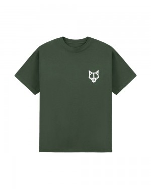 T-Shirt Naked Wolfe Classic T-Shirt Forrest Green | 5084176-CR