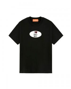 T-Shirt Naked Wolfe I Love Naked Wolfe T-Shirt Black | 9475201-GJ
