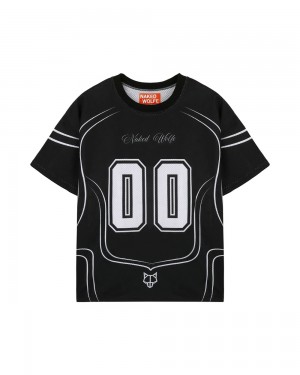 T-Shirt Naked Wolfe Naked Wolfe Jersey Top Black | 1062897-DY
