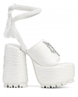 Talons Naked Wolfe Beach Raffia White | 9172583-UG